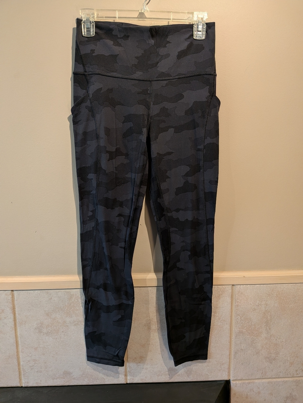 Lululemon, Align Pant With Pockets, Grey/Black Camo, Size 8